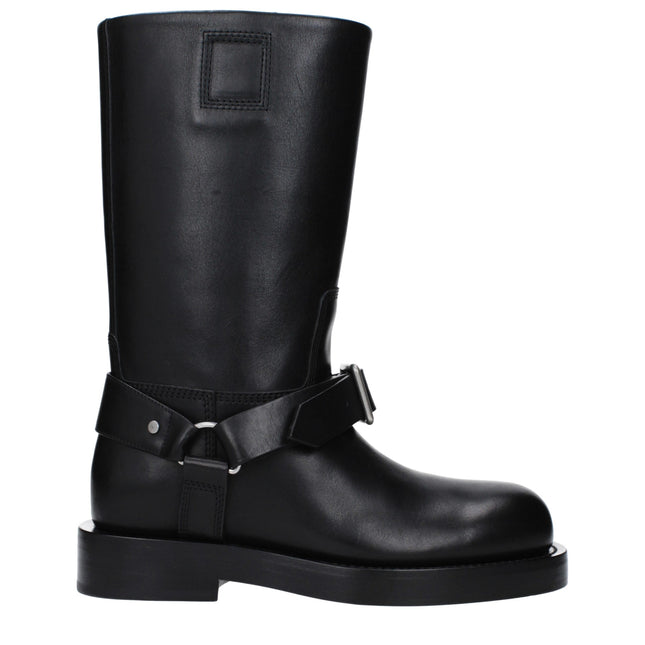 Burberry Black Leather Boots
