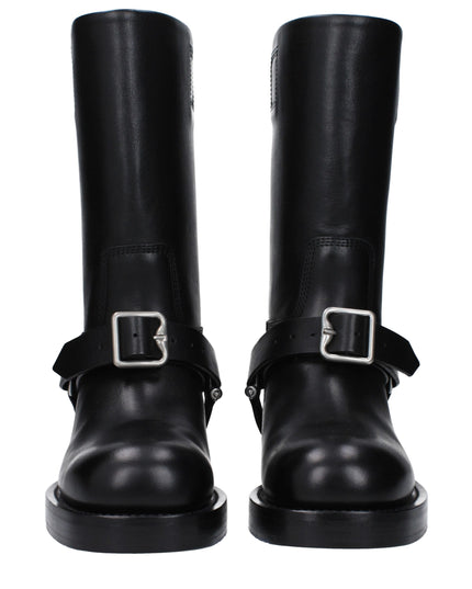 Burberry Black Leather Boots
