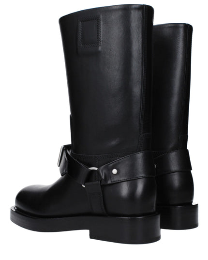 Burberry Black Leather Boots