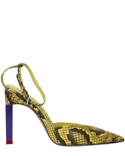 The Attico Yellow Leather Pumps
