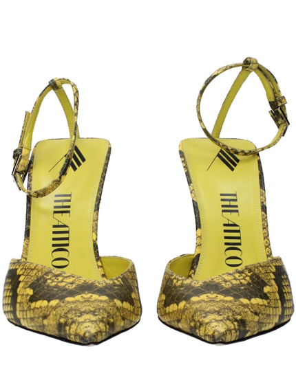 The Attico Yellow Leather Pumps