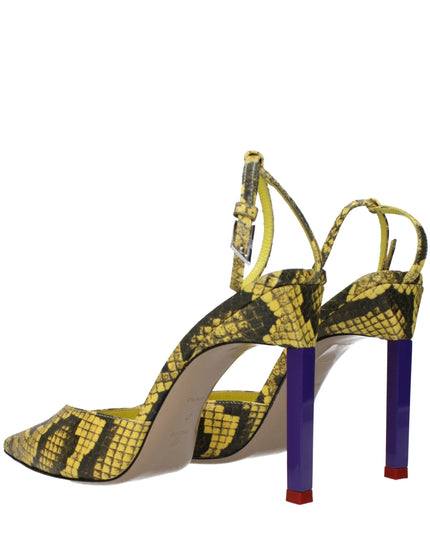 The Attico Yellow Leather Pumps