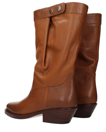 Isabel Marant Brown Leather Ankle Boots
