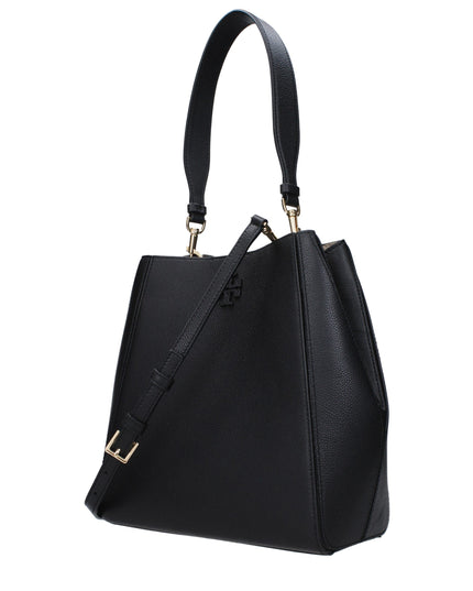 Tory Burch Black Leather Shoulder Bags