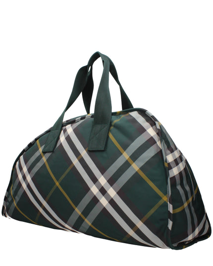 Burberry Green Fabric Luggage And Travel