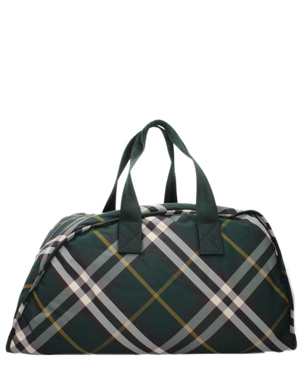 Burberry Green Fabric Luggage And Travel