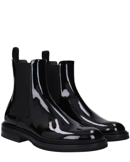 Dolce & Gabbana Black Leather Ankle Boots