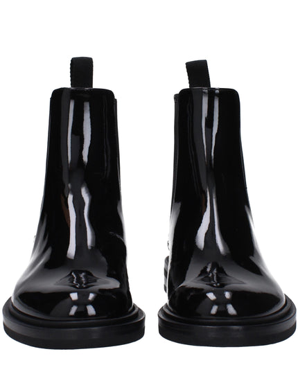 Dolce & Gabbana Black Leather Ankle Boots