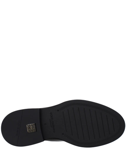 Dolce & Gabbana Black Leather Ankle Boots