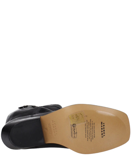 Isabel Marant Black Leather Ankle Boots