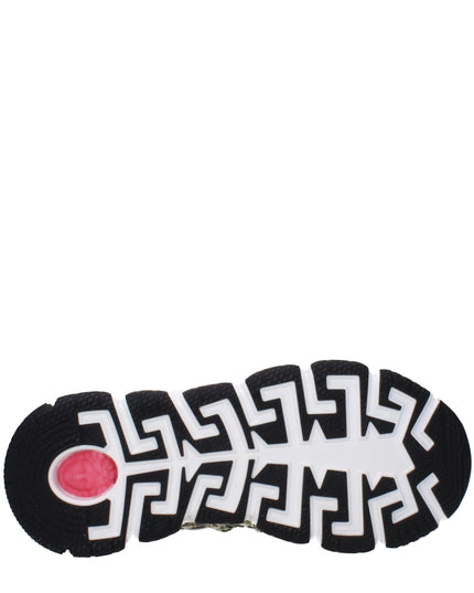 Versace Green Fabric Low Top Sneakers