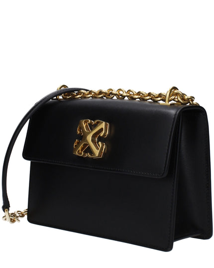 Off-White Black Leather Crossbody Bag