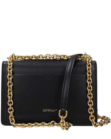 Off-White Black Leather Crossbody Bag