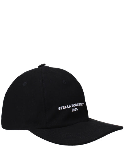 Stella McCartney Black Cotton Cap (Baseball Hat)
