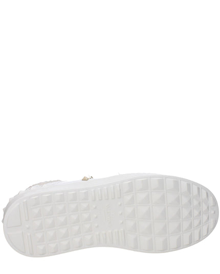 Valentino Garavani White Leather Platform Sneakers