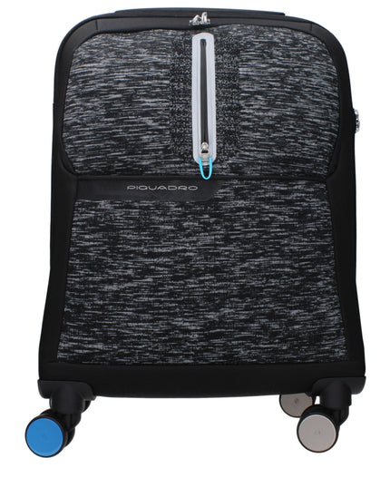 Piquadro Black Fabric Luggage And Travel