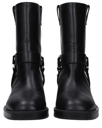 Stuart Weitzman Black Leather Ankle Boots