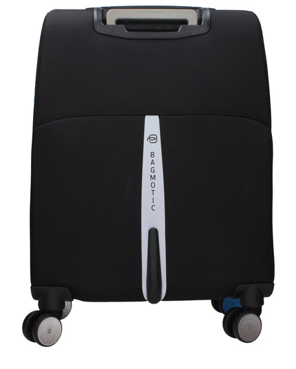 Piquadro Black Fabric Luggage And Travel