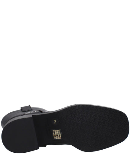 Stuart Weitzman Black Leather Ankle Boots