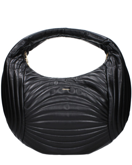 Salvatore Ferragamo Black Leather Handbag