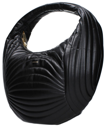 Salvatore Ferragamo Black Leather Handbag