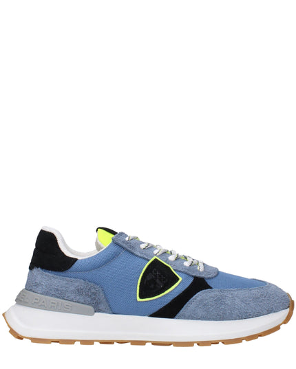 Philippe Model Blue Fabric Athletic Sneakers