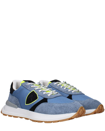 Philippe Model Blue Fabric Athletic Sneakers