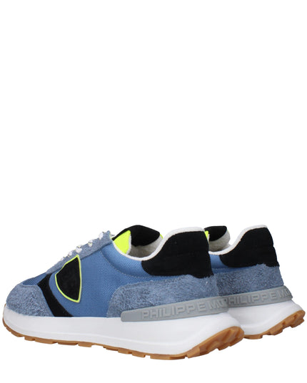 Philippe Model Blue Fabric Athletic Sneakers