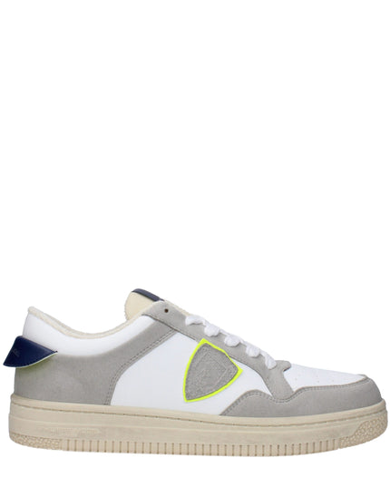 Philippe Model White Leather Sneakers
