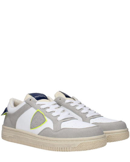 Philippe Model White Leather Sneakers