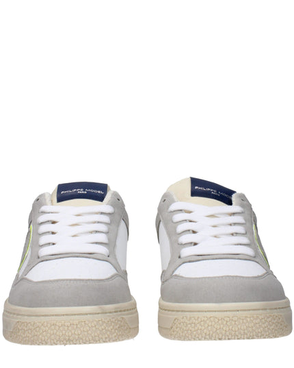 Philippe Model White Leather Sneakers