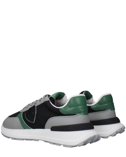 Philippe Model Black Fabric Athletic Sneakers