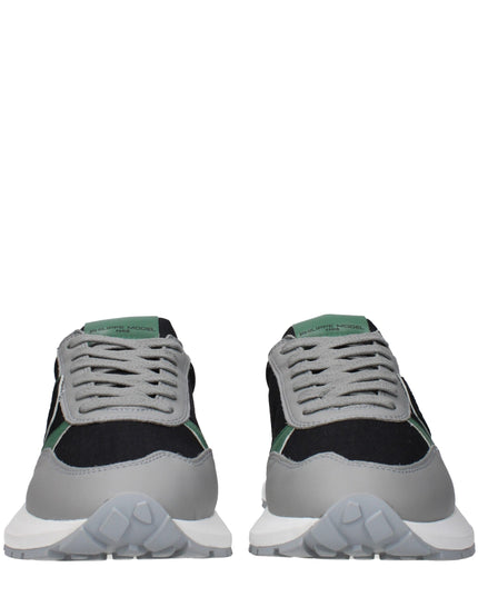 Philippe Model Black Fabric Athletic Sneakers