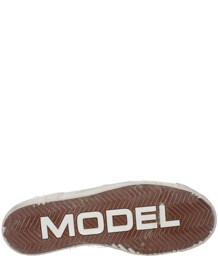 Philippe Model Blue Leather Low Top Sneakers