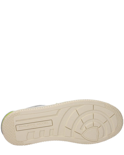 Philippe Model White Leather Sneakers