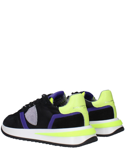 Philippe Model Black Fabric Athletic Sneakers