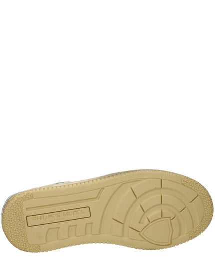 Philippe Model White Leather Low Top Sneakers