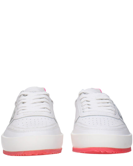 Philippe Model White Leather Sneakers