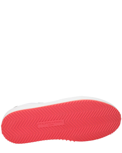 Philippe Model White Leather Sneakers