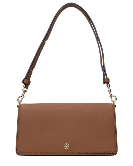 Tory Burch Brown Leather Shoulder Bag