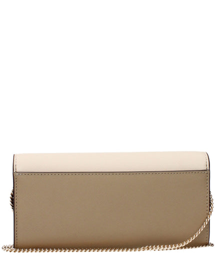 Tory Burch Beige Leather Clutch Bag