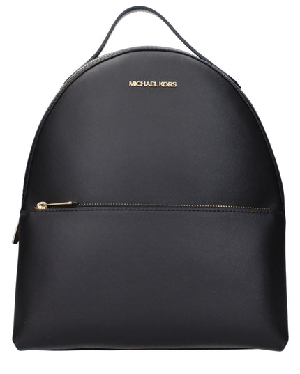 Michael Kors Black Leather Backpack
