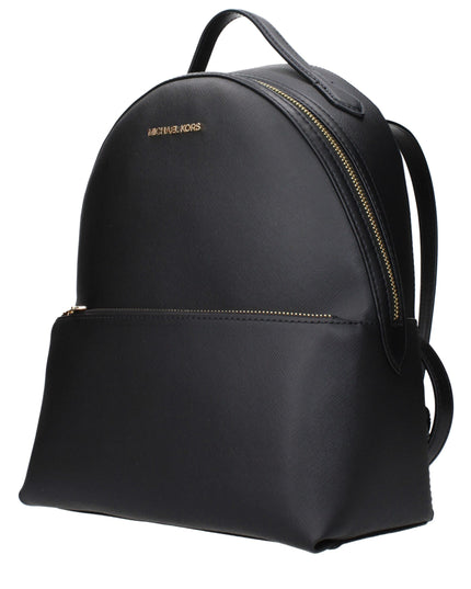 Michael Kors Black Leather Backpack