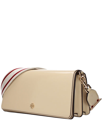 Tory Burch Beige Leather Crossbody Bag