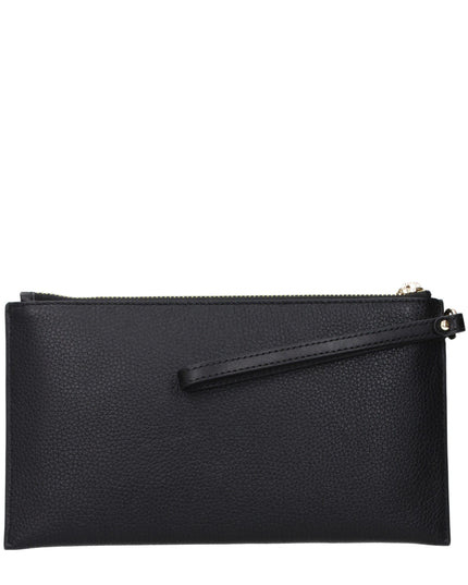 Michael Kors Black Leather Clutch Bag