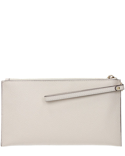 Michael Kors Beige Leather Clutch Bag