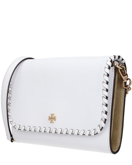 Tory Burch White Leather Clutch Bag