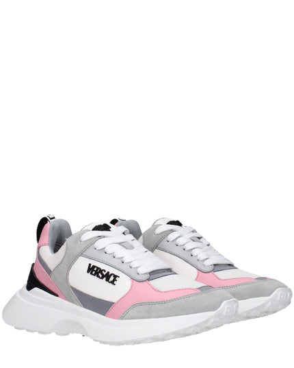 Versace White Fabric Sneakers