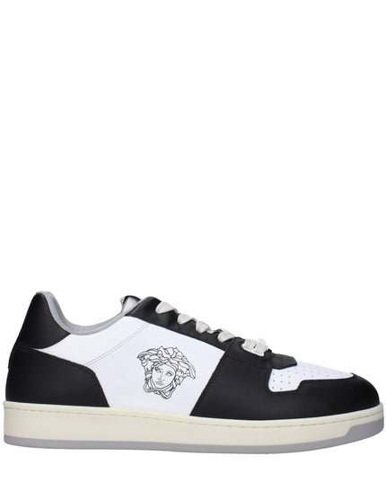 Versace White Leather Low Top Sneakers