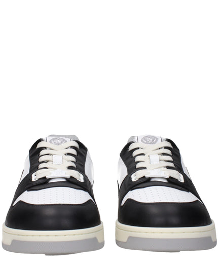 Versace White Leather Low Top Sneakers